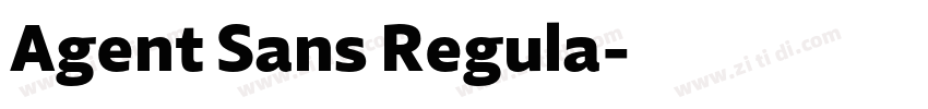 Agent Sans Regula字体转换